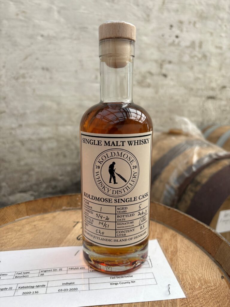 Whisky Cask 1 - 5 år- 57,0% - 0,5l (Bourbonfad: 1st fill Kings County NY)